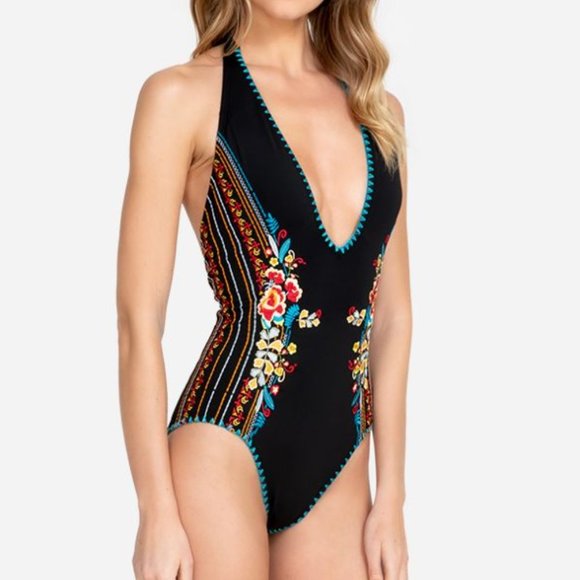 Johnny Was Reeve Plunge one piece suit. - Picture 2 of 5